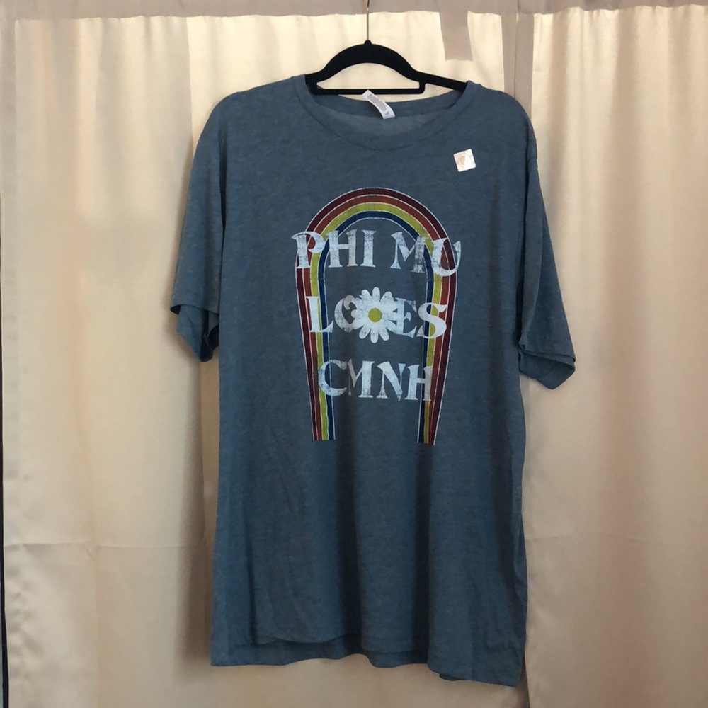 NWOT Phi Mu Bella Canvas Philanthropy T-Shirt